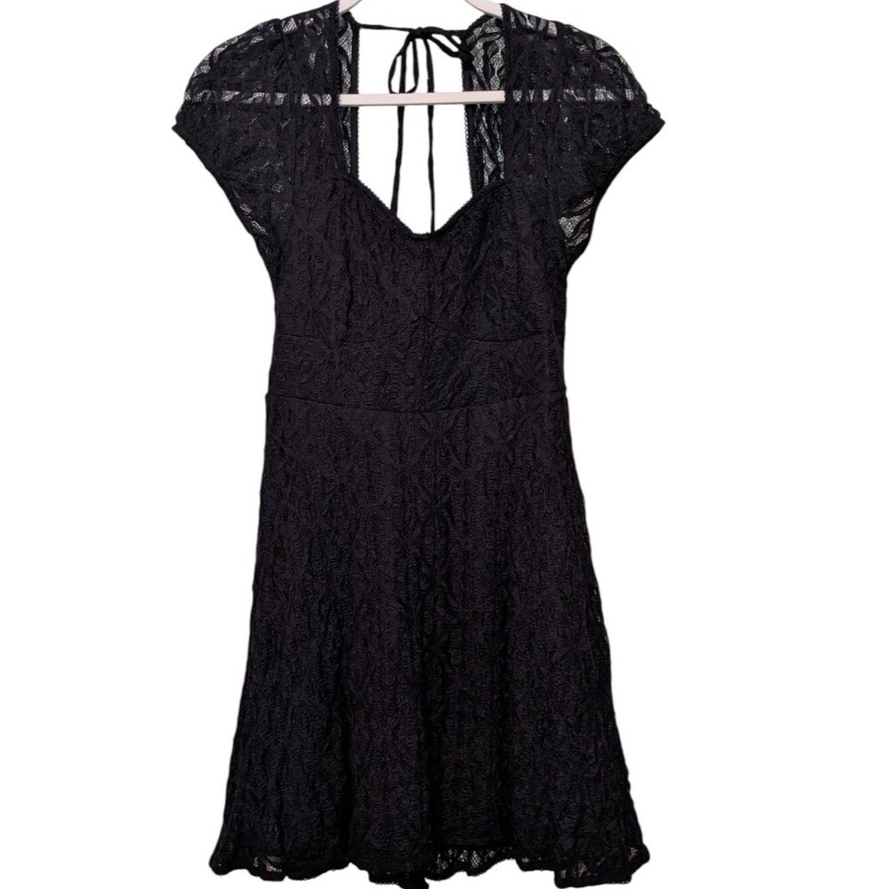Babydoll Lace Dress Whimsigoth Black Jr Size 7-9